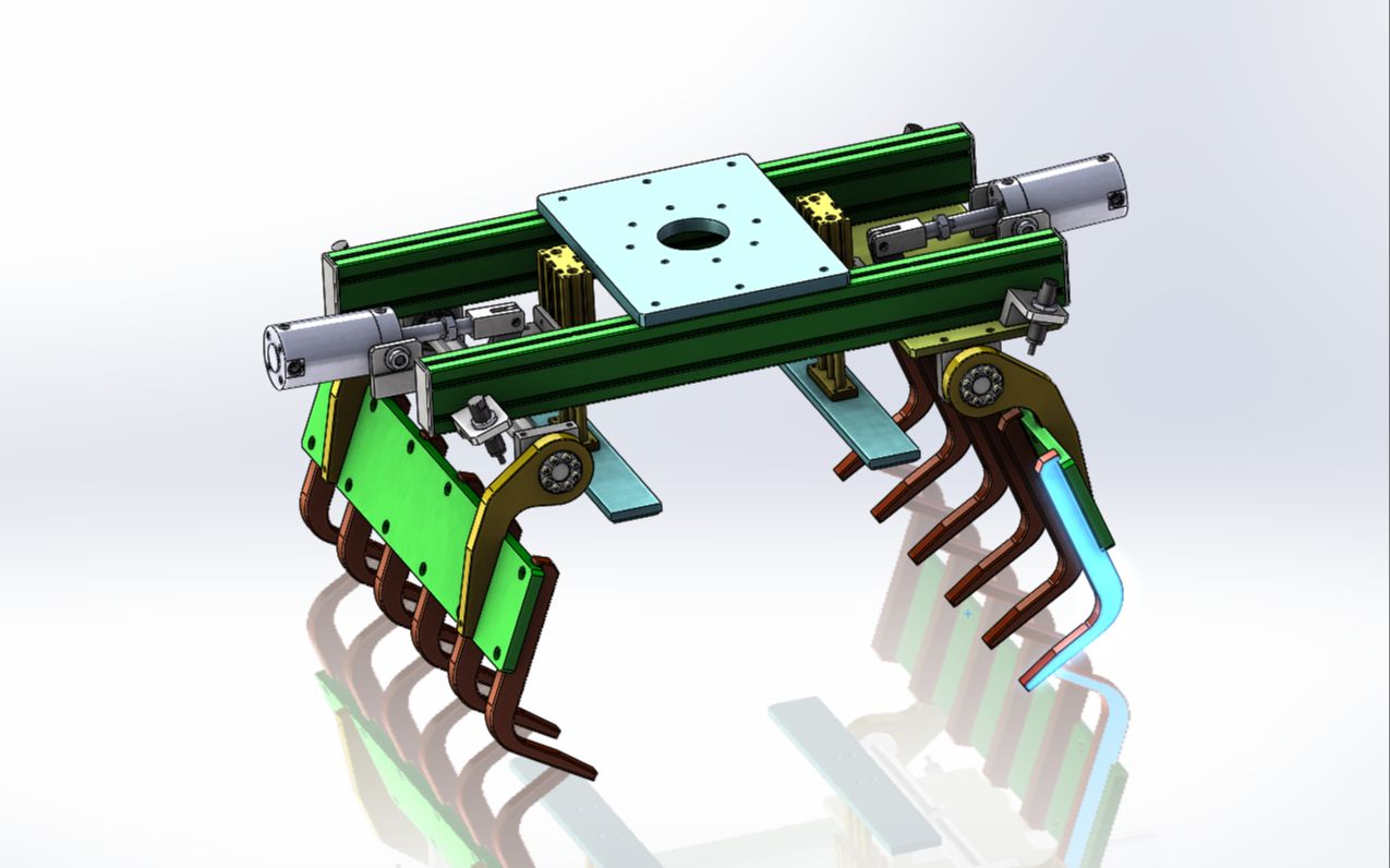 全自动码垛夹爪设计,双气缸如何同步?你知道吗?