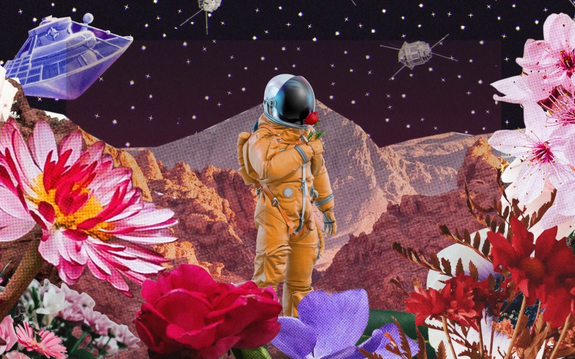 【collage animation】拼贴风ae动画首尝试-- space romance
