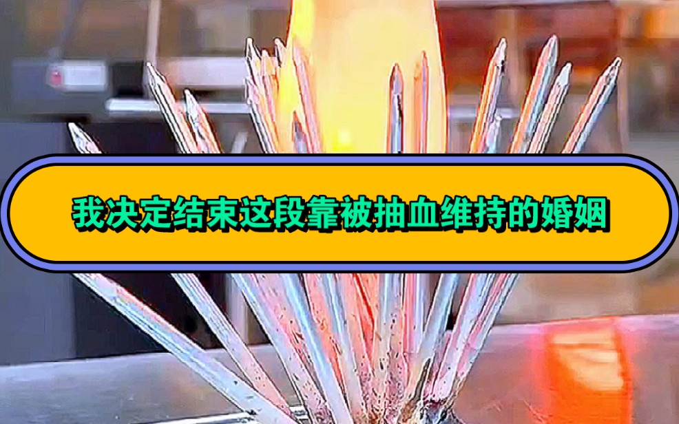 这段染血婚姻该结束了,我的失望也攒够了.他娶我只是为了让我给白月光输血,夸张的是一个月要抽三次,第四次的时候,我不干了,当着他的面,我揭穿...