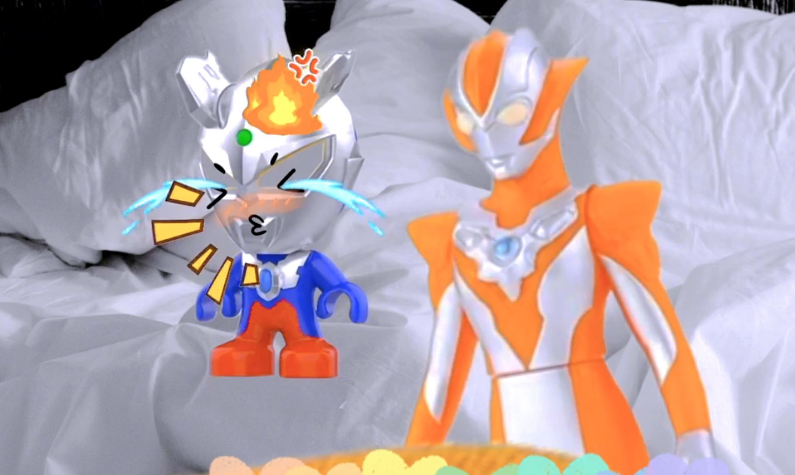 奥特曼动画,小小赛罗玩游戏