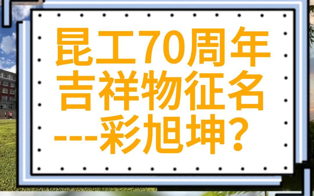 昆明理工大学吉祥物彩旭坤?哔哩哔哩bilibili