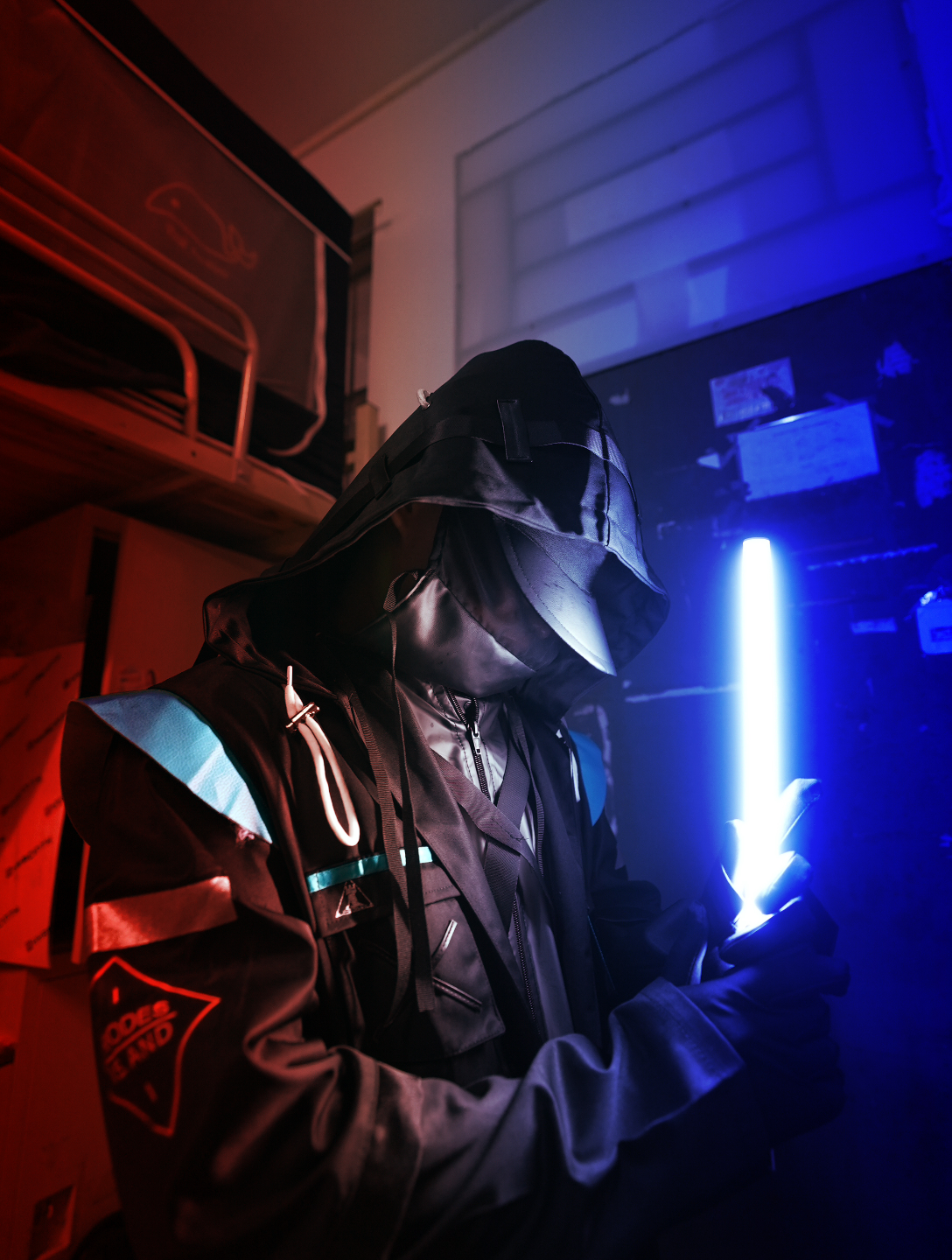 在宿舍cos明日方舟博士