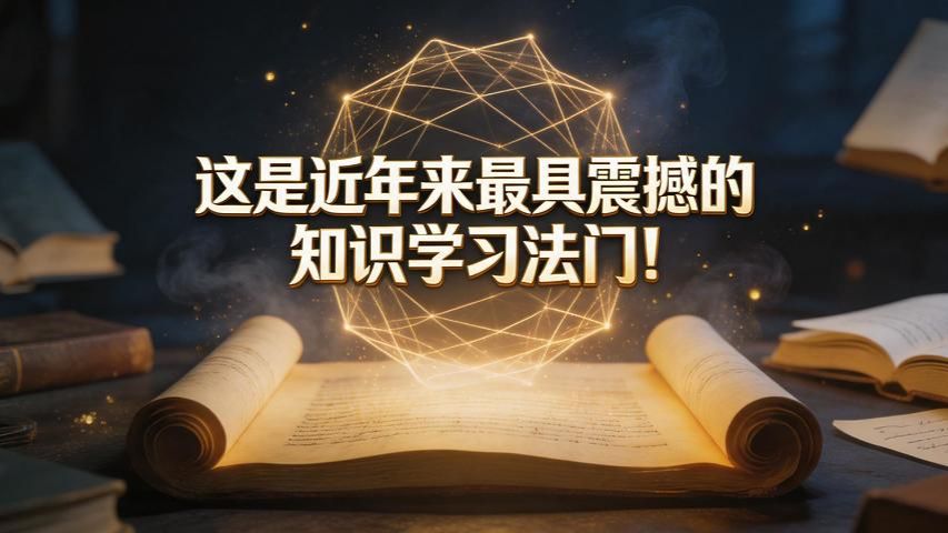 这是近年来最具震撼的知识学习法门！