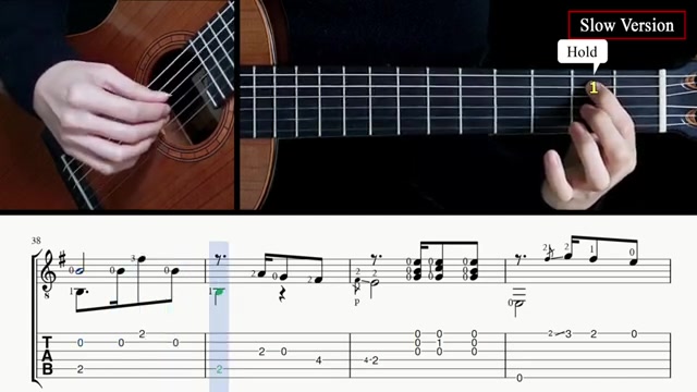 【吉他谱】哈巴涅拉舞曲pensando en ti