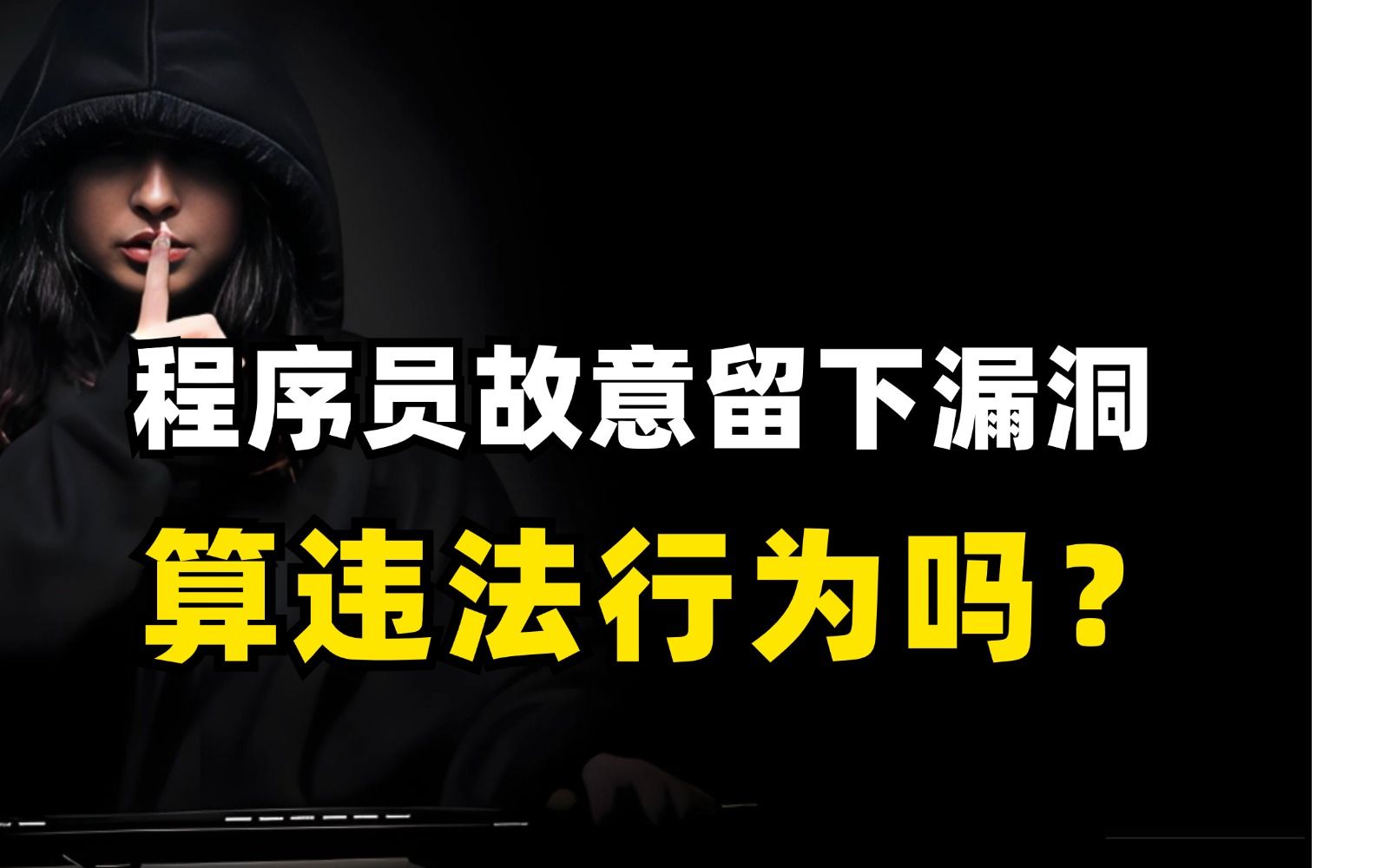 程序员在项目中故意留下漏洞算违法行为吗哔哩哔哩bilibili