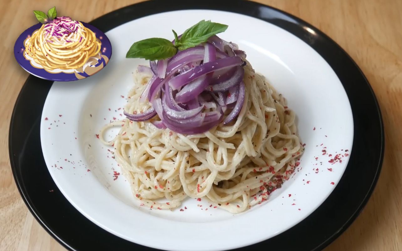 原神丽萨的特色料理魔法肉酱面带有特别的极光让人百吃不厌