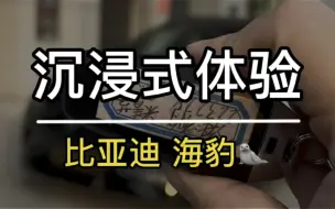 Télécharger la video: 沉浸式体验｜比亚迪海豹！