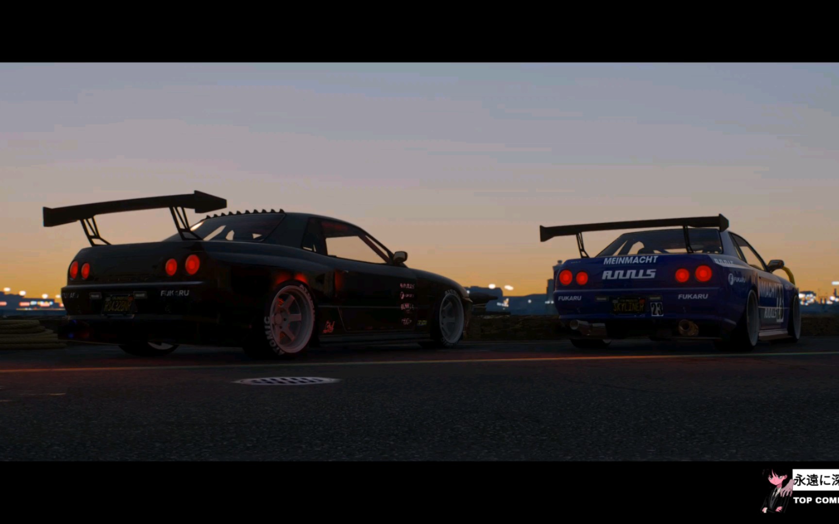 『洛圣都改装车/挽歌复古改装款』于日落之下的竞走!双车案例展示!