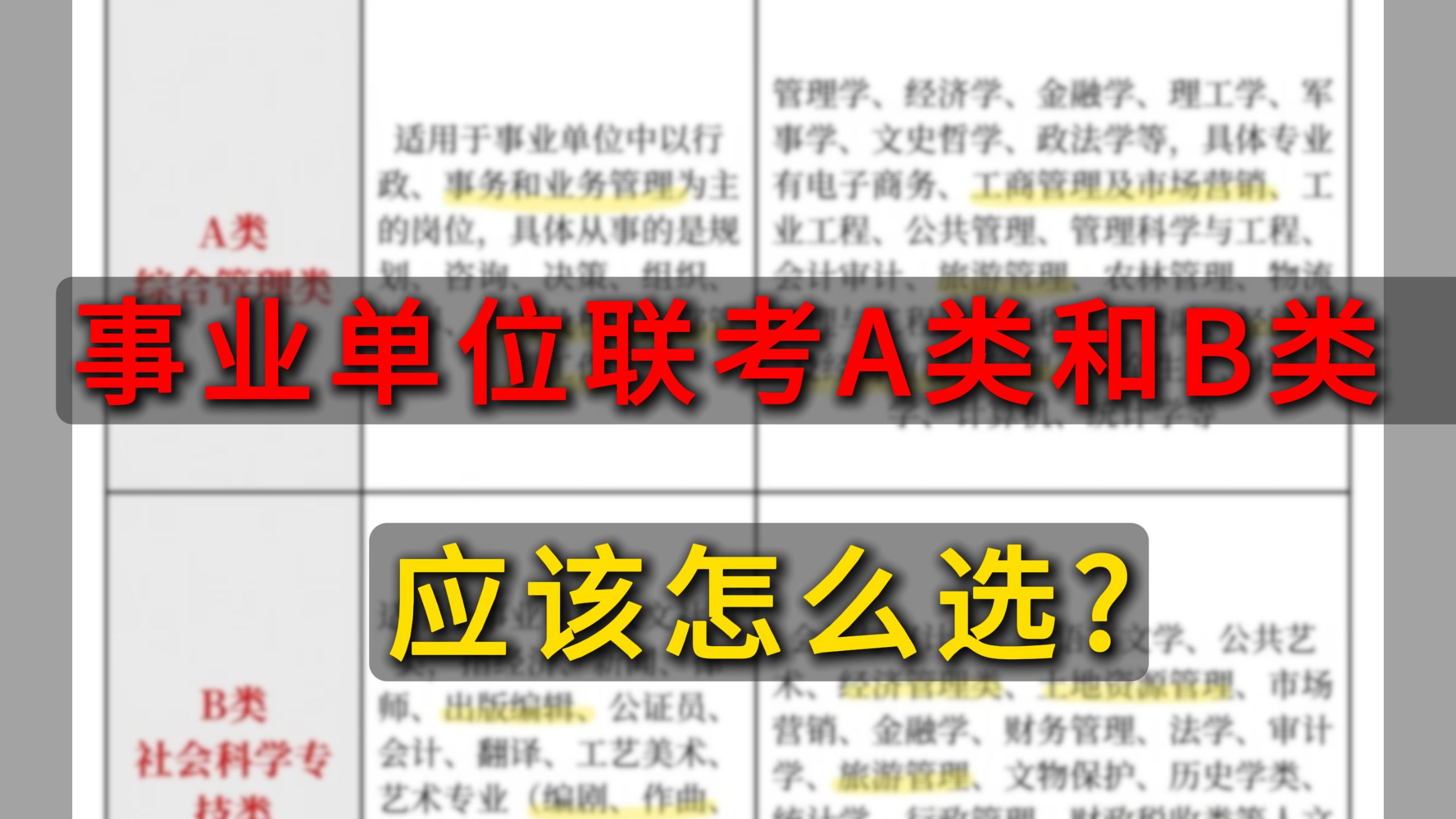 事业单位联考A类和B类哪个报的人比较多,竞争压力比较大?哪个难一点?