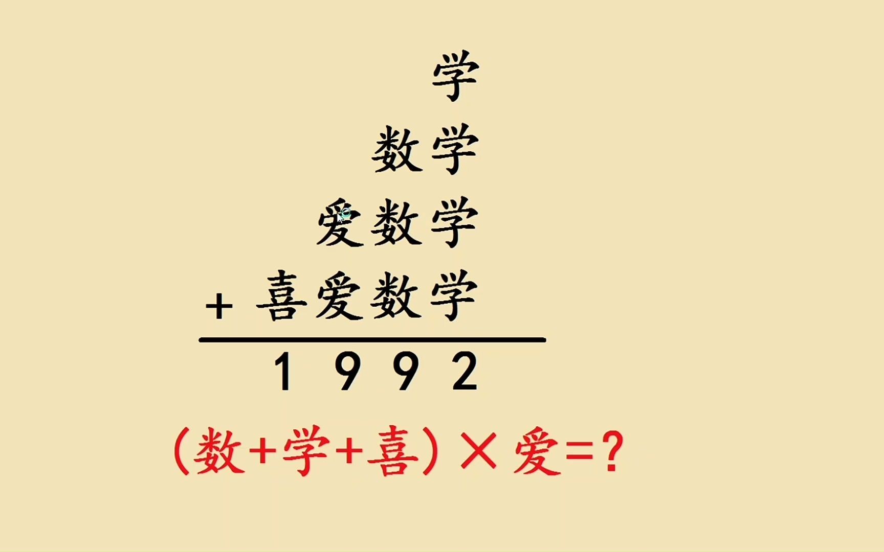 四年级思维题,竖式数字谜,找到解题突破口是关键哔哩哔哩bilibili