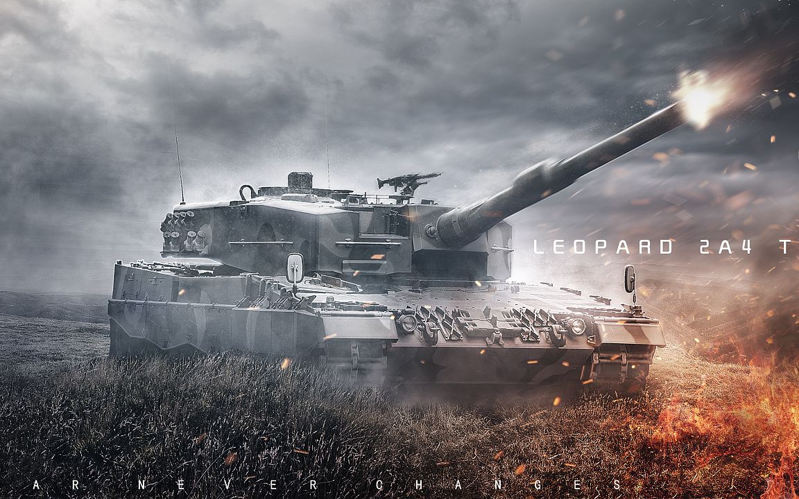 战争雷霆 德豹2a4 豹2av 核弹 9.7最硬北约车!