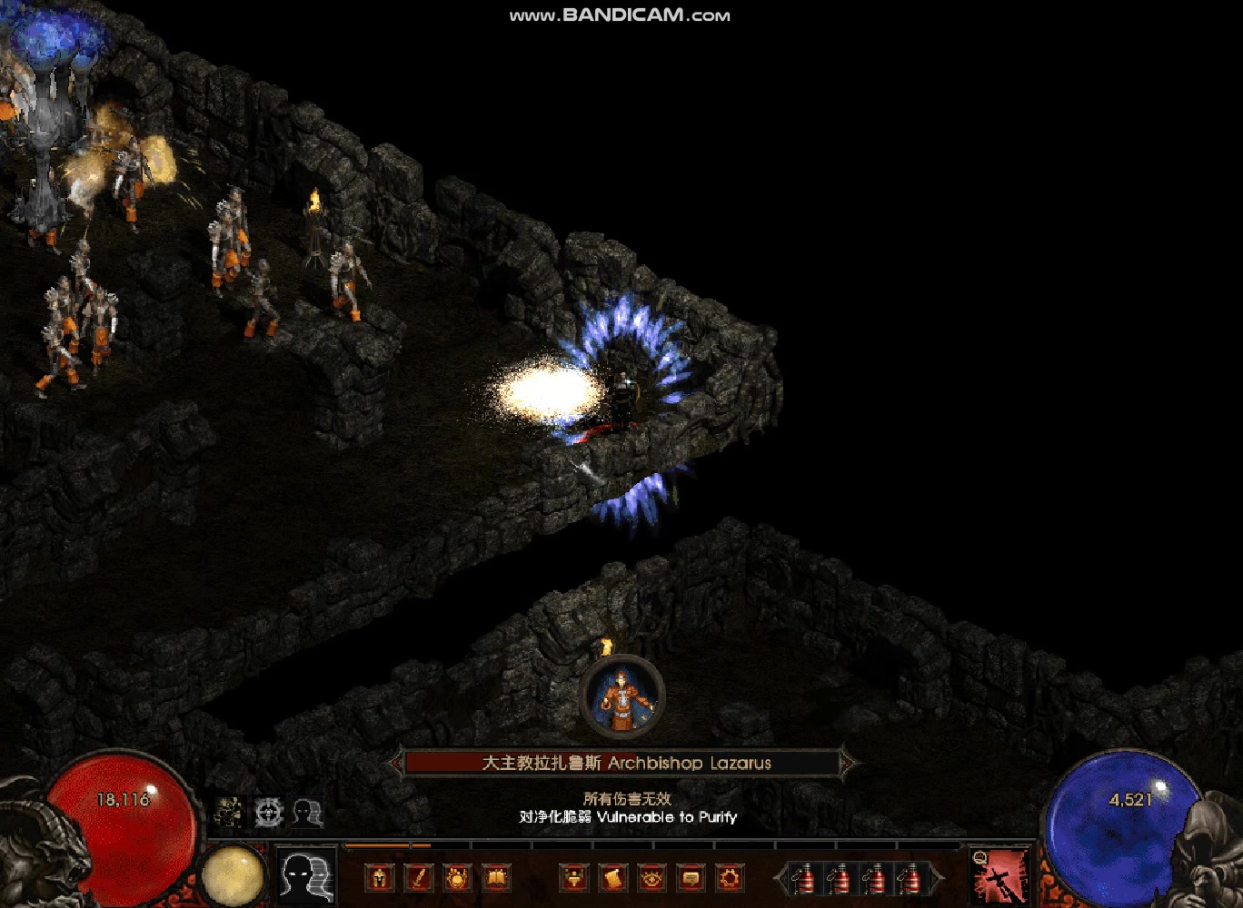 暗黑2魔电西格玛18三分钟速刷laz