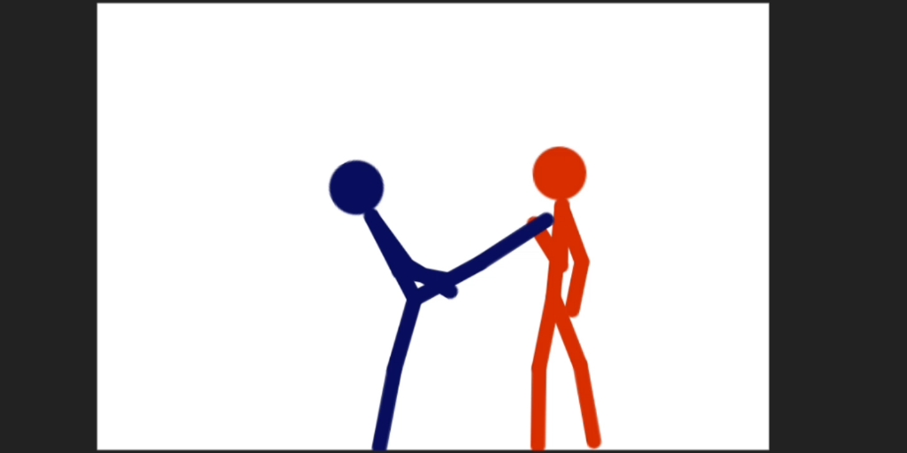 火柴人自制动画:红与蓝(第一次尝试分镜)