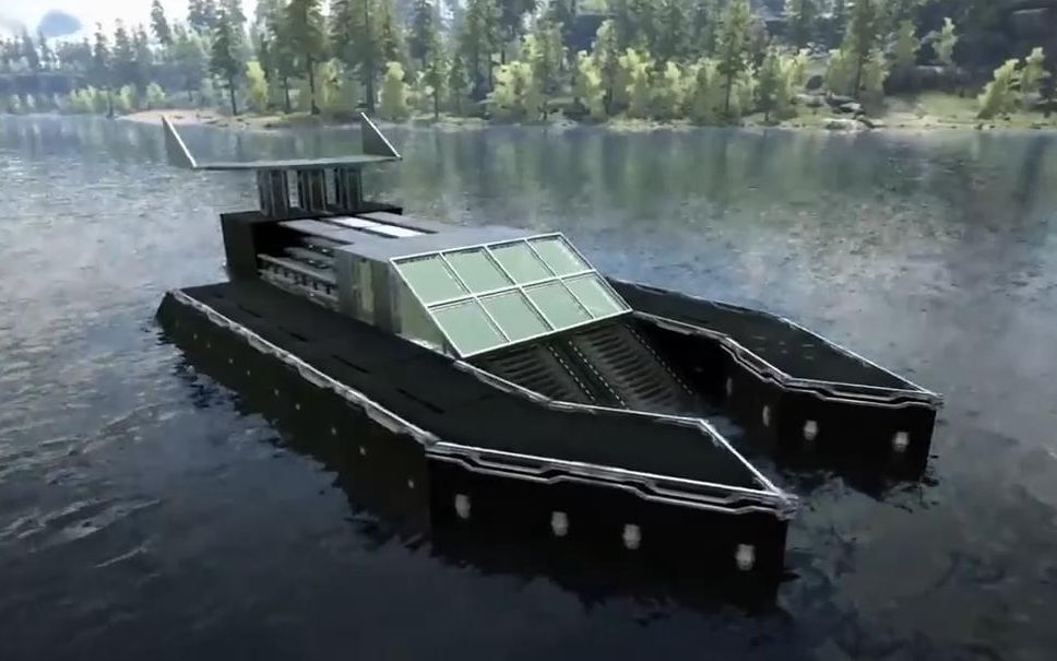 方舟建筑 摩托快艇全包木筏船摩托艇战舰帆船建家 方舟生存进化建筑