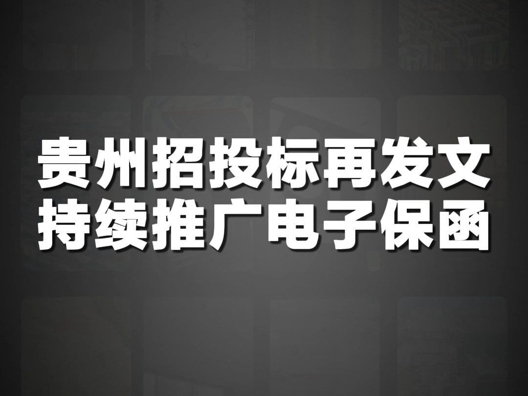 犀牛卫APP贵州招投标再发文,持续推广电子保函哔哩哔哩bilibili