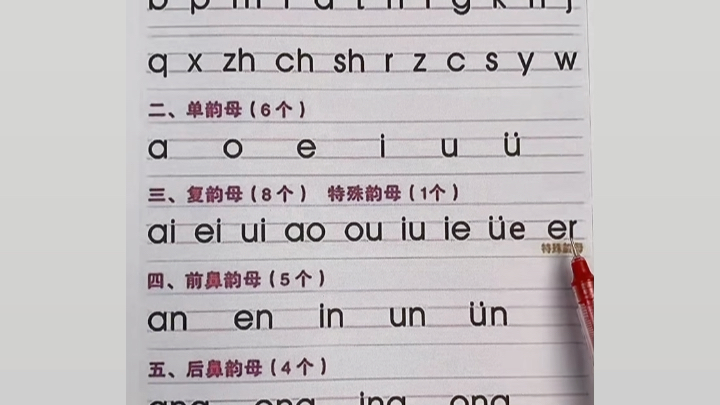 [图]幼小链接 一年级必须牢固掌握的汉语拼音字母 每天跟读一遍吧！