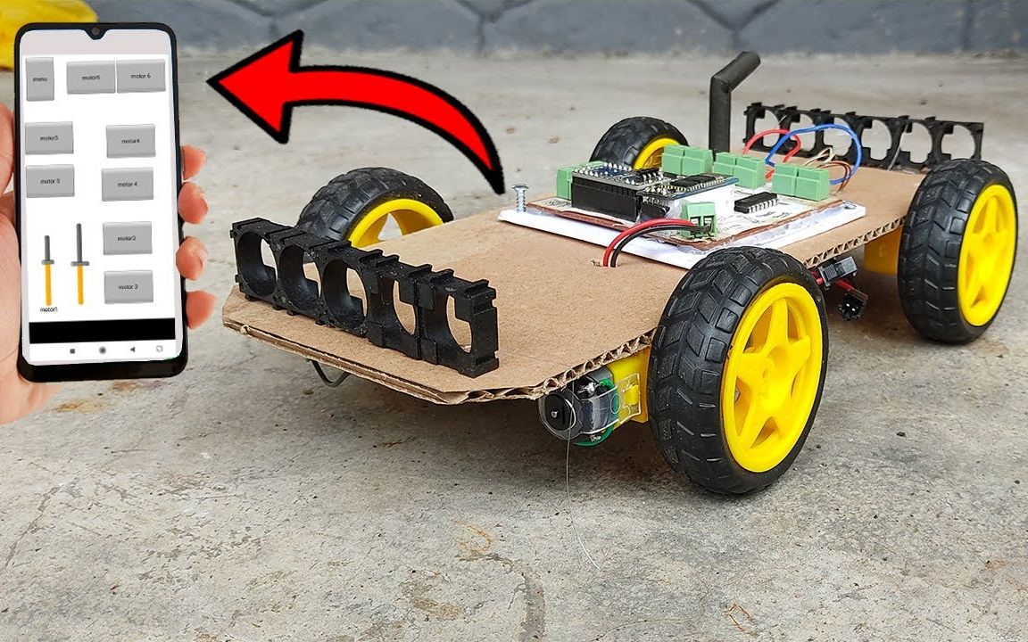 做一辆差速转向智能遥控车_哔哩哔哩_bilibili