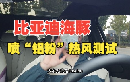 [图]比亚迪海豚空调出风口喷“铝粉”热风测试，这次又是什么结果？