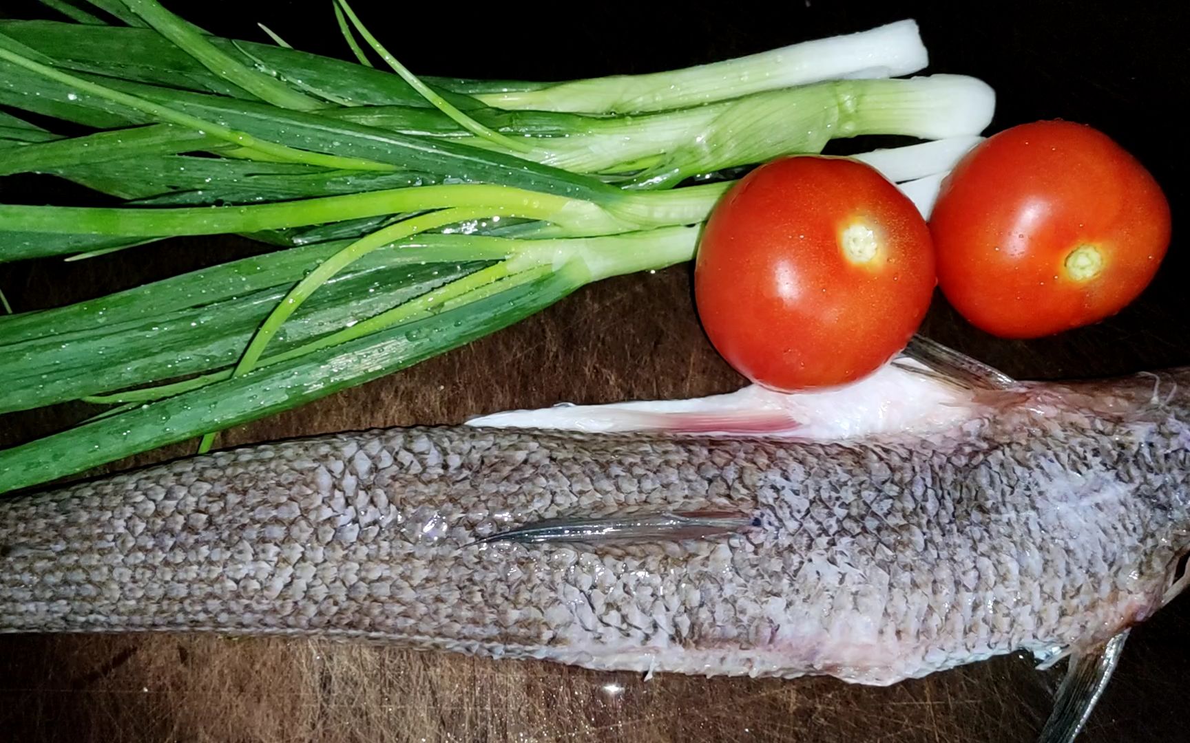 买了条大葵龙鱼,配上番茄和小葱一起红焖,肉质紧实入味!