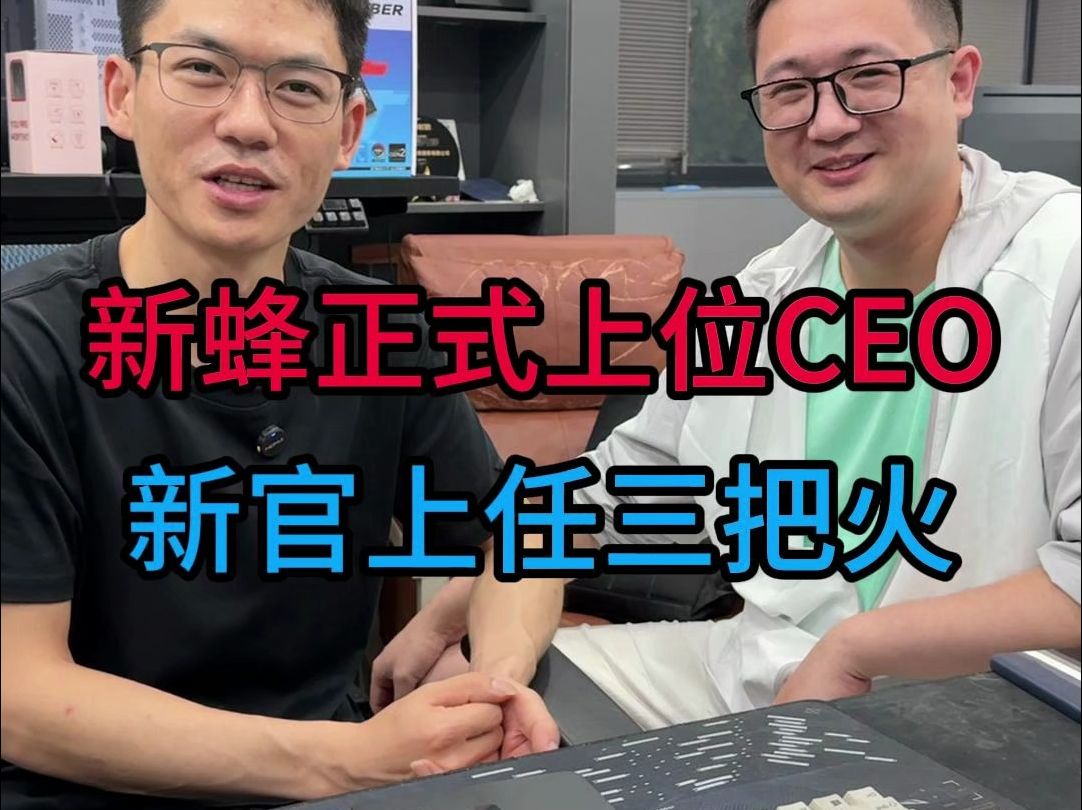 新蜂正式上位CEO,新官上任三把火哔哩哔哩bilibili