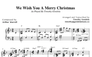 圣诞爵士曲 We wish you a merry Christmas 钢琴谱