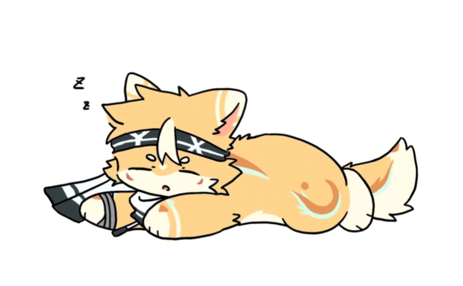 【兽设|动画|低帧】小狗睡觉一分钟纯享版