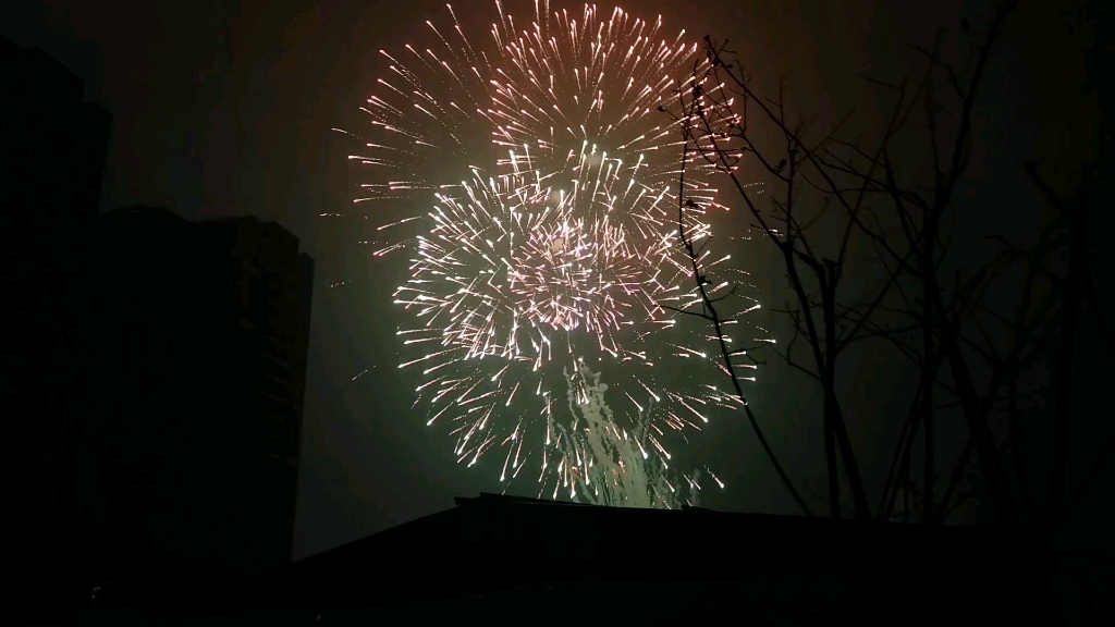 和家人們分享中山三角鎮的元宵節煙花匯演,求三連!祝大家元宵節快樂.