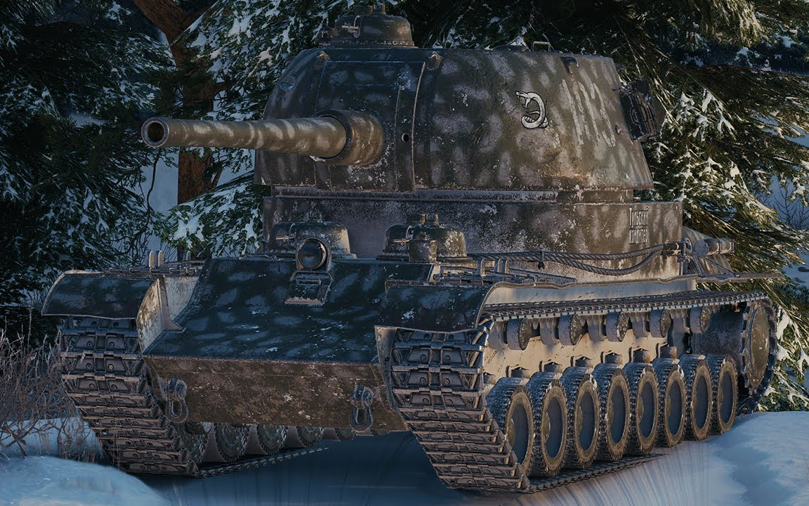 坦克世界 有谁比我头大的吗?罕见的t-103 - 5杀 7千3伤害 [冰川之地]