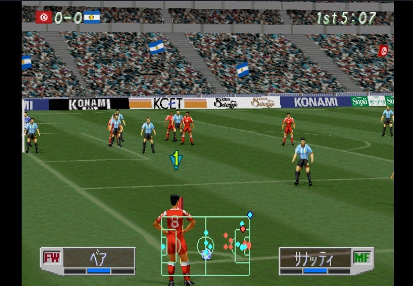 ps1 实况足球3 世界杯决赛 突尼斯5:0阿根廷