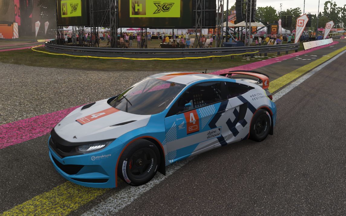 【极限竞速地平线4】本田civic coupe grc 苦行赛道拉力练习