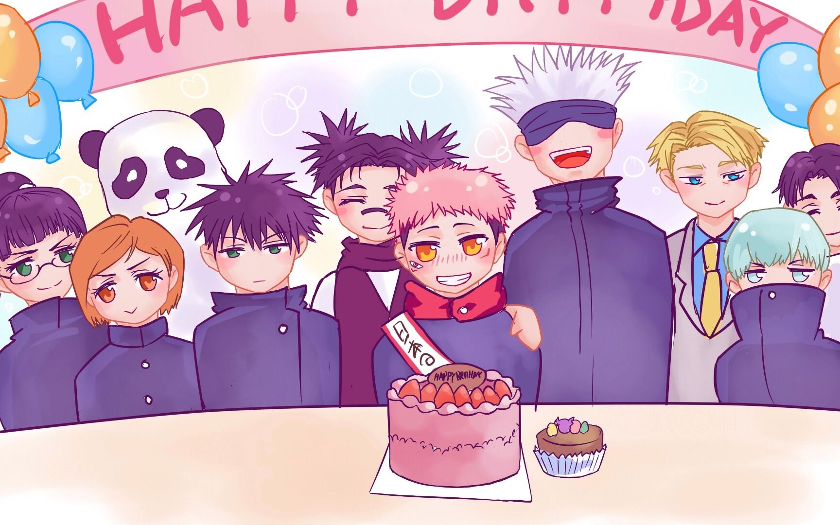 虎杖悠仁0320生日快乐#【贺生手书】哦,糟糕(胀虎,all虎)_哔哩哔哩