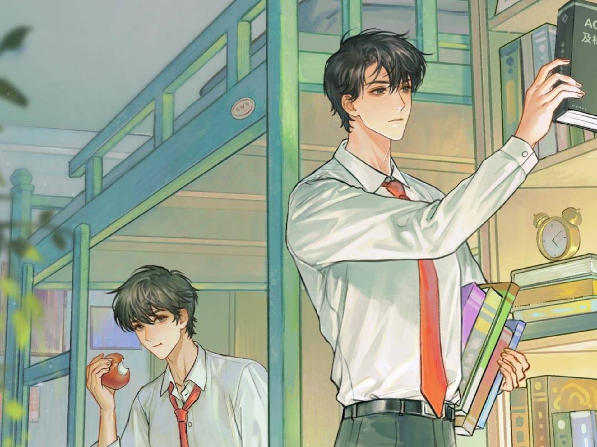清冷校霸趴在学霸腿上挨c