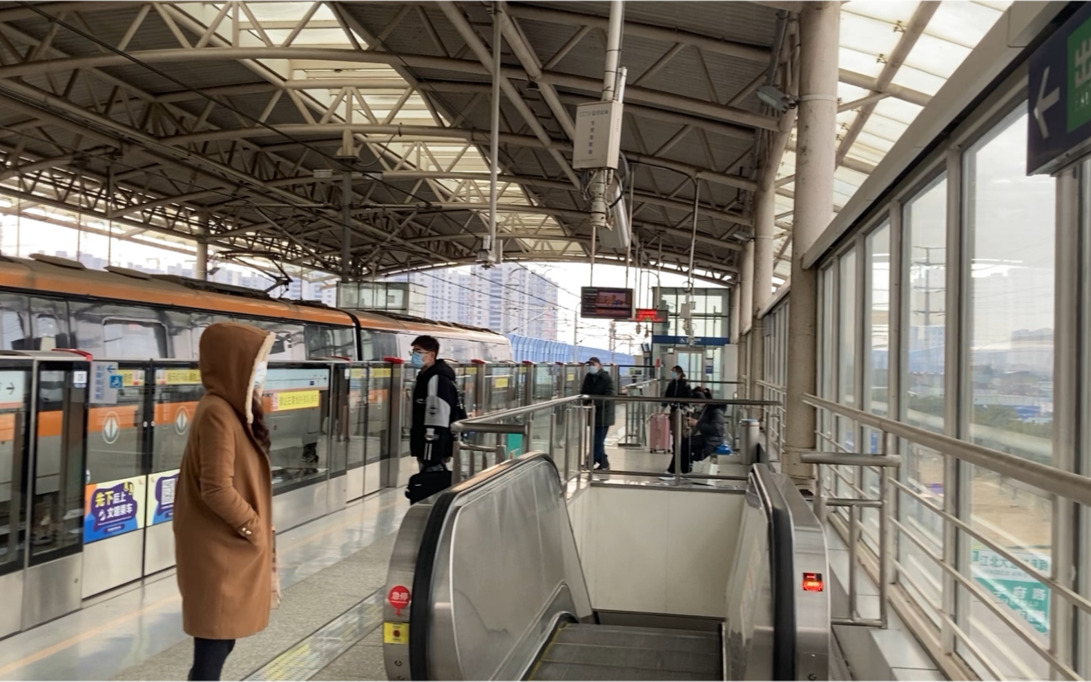 南京地铁宁天城际s8线高架车站硬核广播