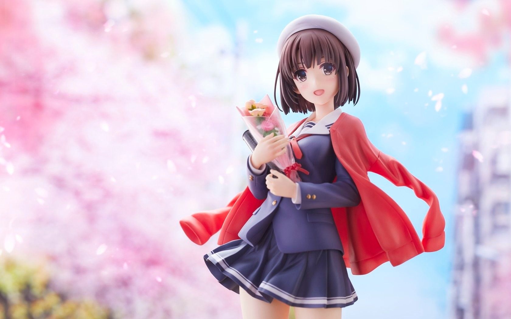 穿越次元的灿烂笑颜加藤惠aniplex毕业手办开箱评测雪某人