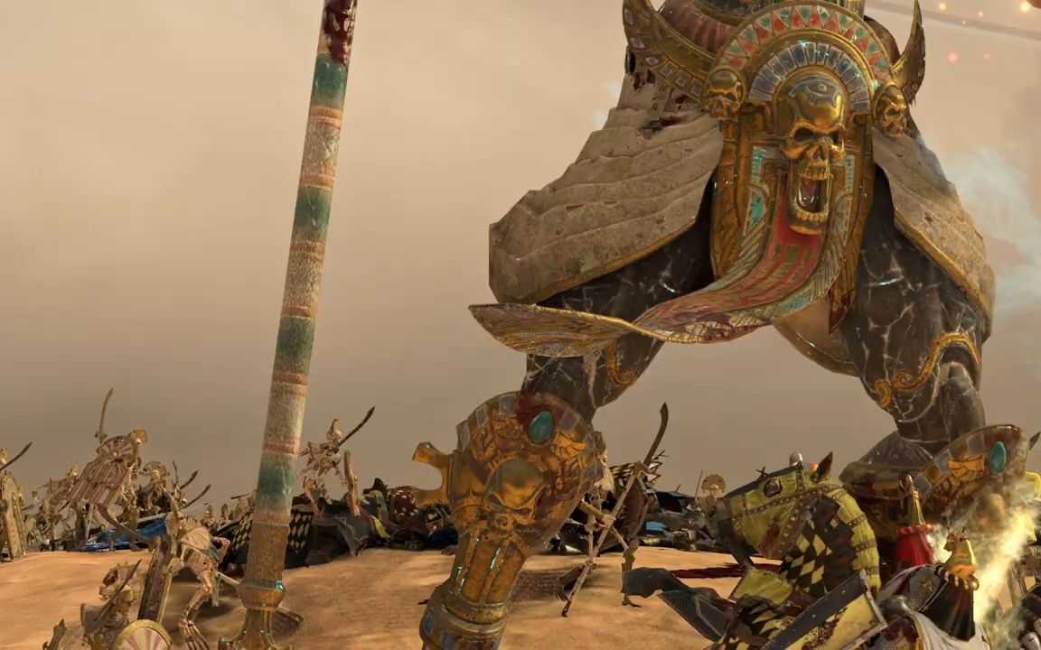 战锤3全面战争电影古墓王vs帝国,巴托尼亚联军