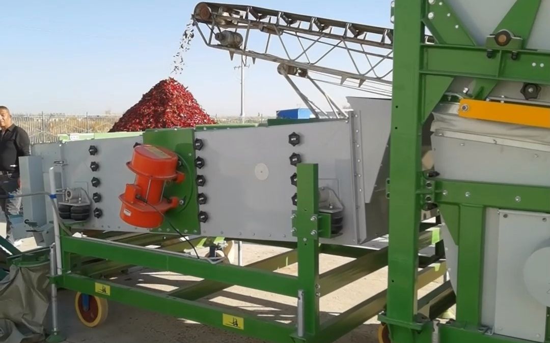 40z 20y复式比重清选机筛选辣椒籽!
