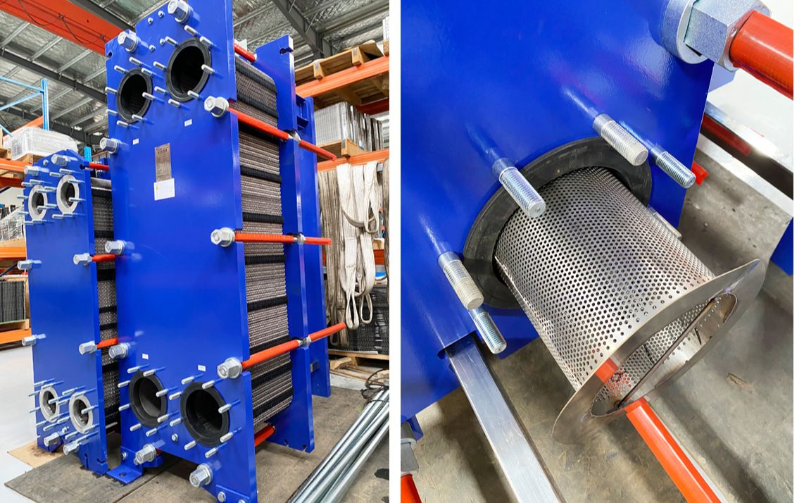 艾可瑞 | 船用中央钛板式冷却器成品展示