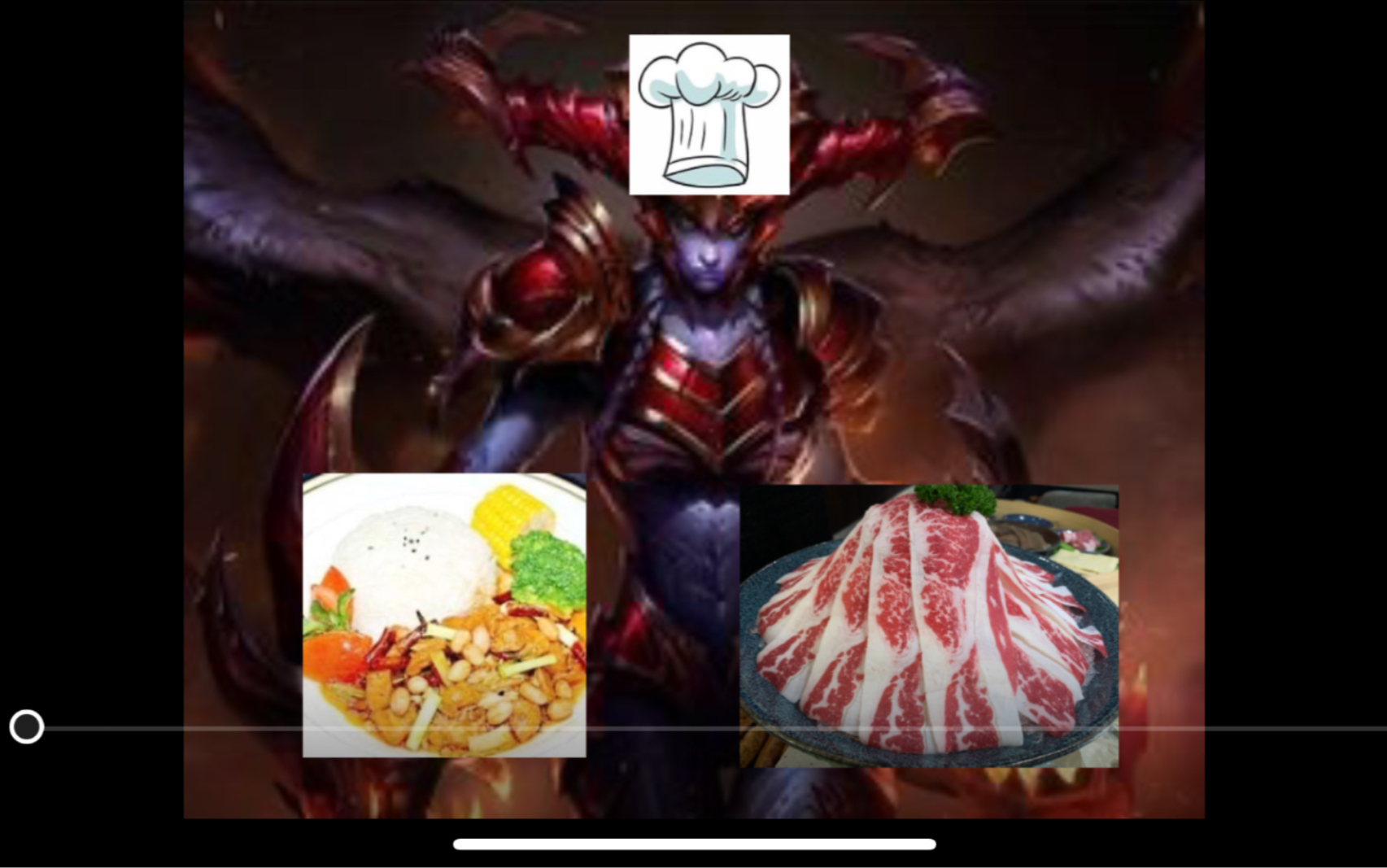 英雄联盟手游下饭日记3晚餐吃龙女火锅