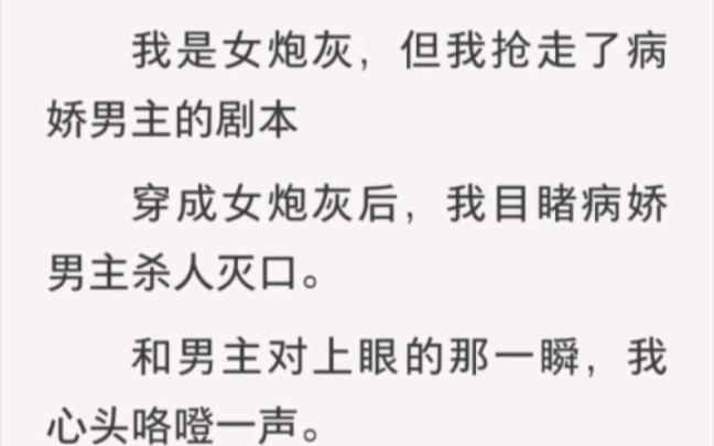 我是女炮灰,但我抢走了病娇男主的剧本穿成女炮灰后,我目睹病娇男主杀人灭口. 老福特《女炮灰男主剧本》哔哩哔哩bilibili