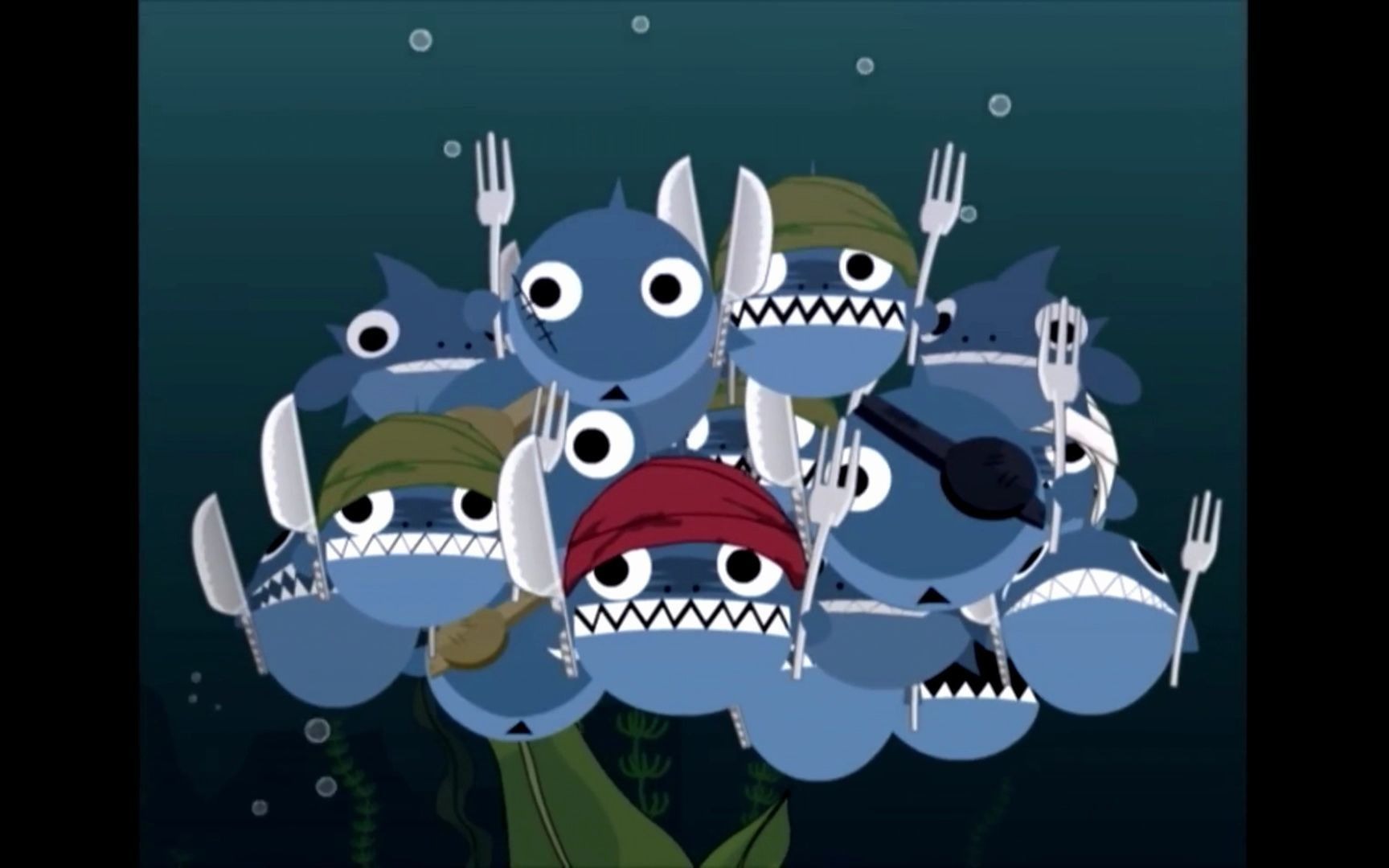 【喜羊羊与灰太狼】食人鱼帮派!狩猎时刻