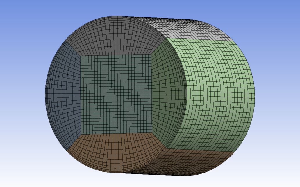 [图]ANSYS Workbench圆柱体网格划分与控制技巧