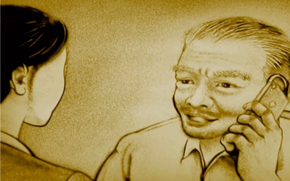 沙画:你已经多久没仔细看老父亲了