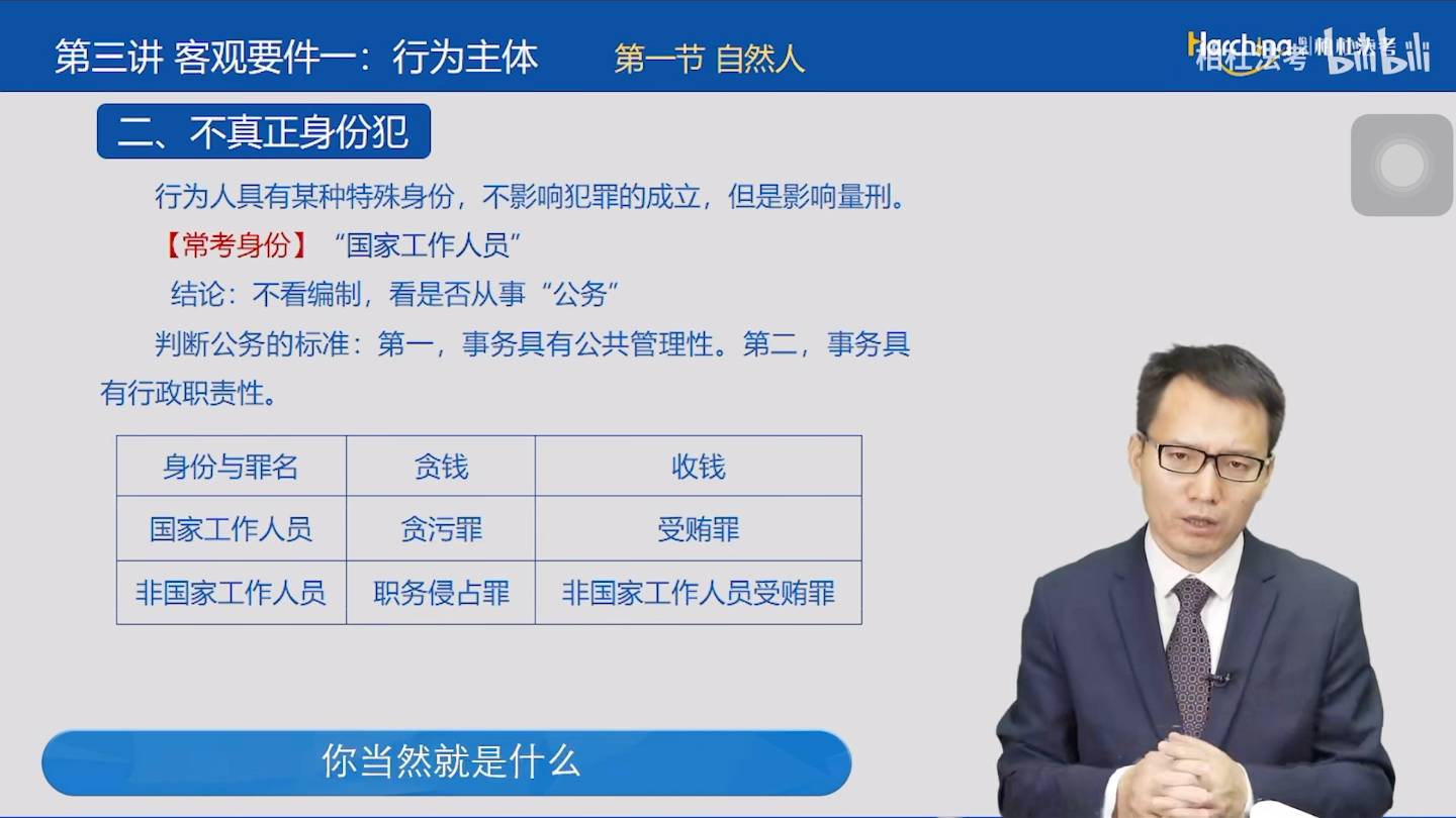 刑法法考|国家工作人员的在刑法的认定vs在行政法上的认定哔哩哔哩bilibili