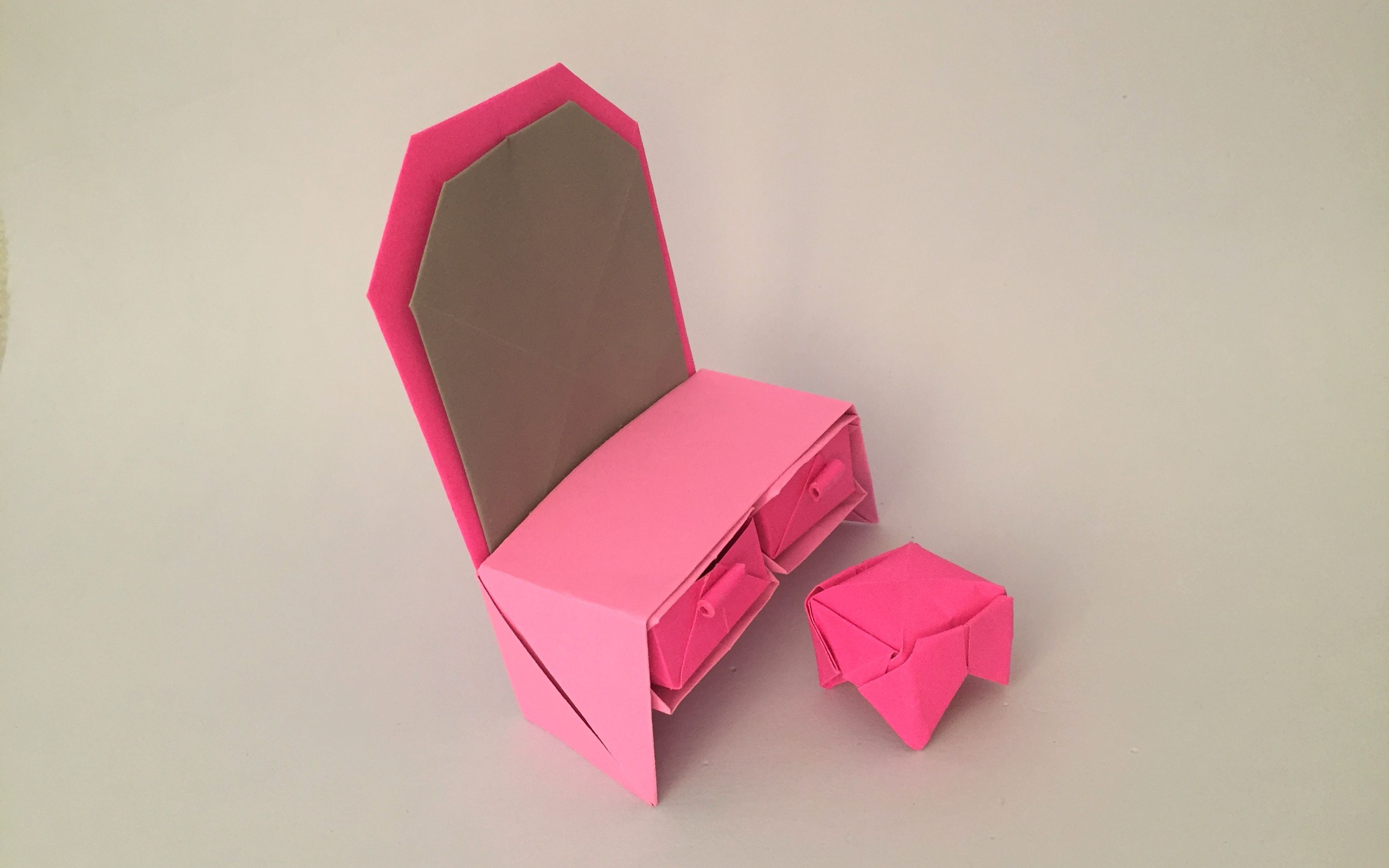 折纸 梳妆台_哔哩哔哩_bilibili