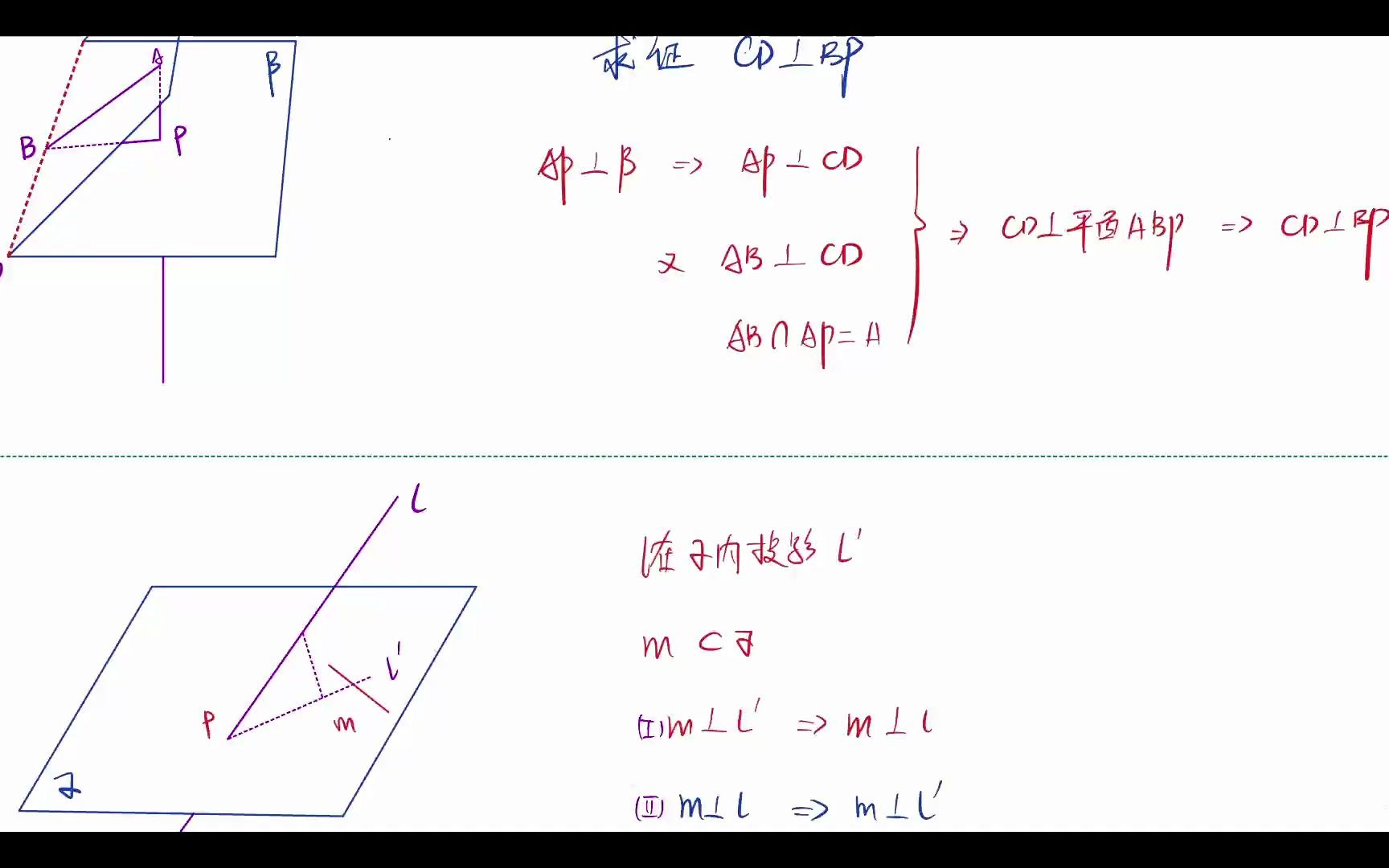 立体几何三垂线定理哔哩哔哩bilibili