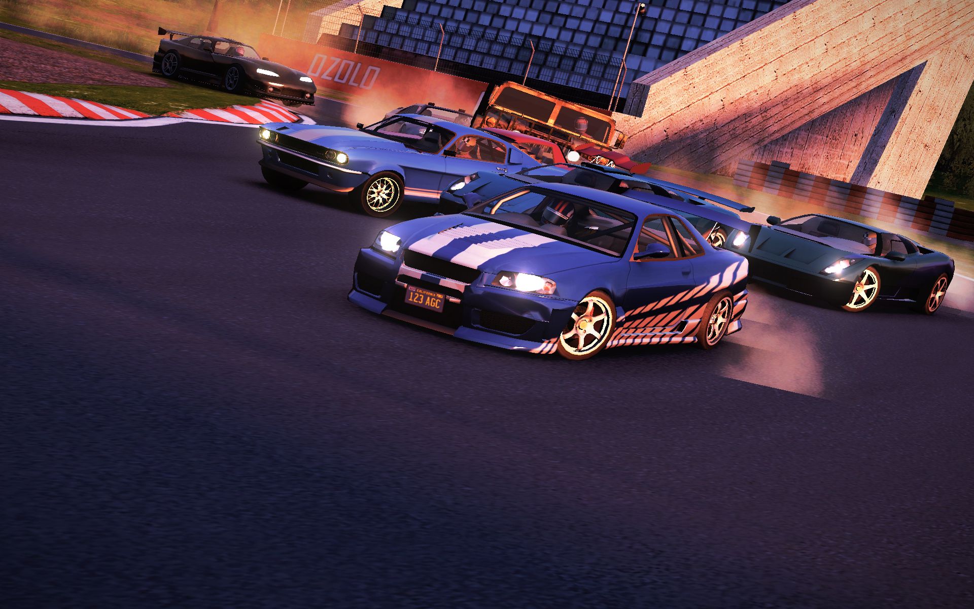 碰撞之日crashday incubator v12 日产gtr r34 车辆演示