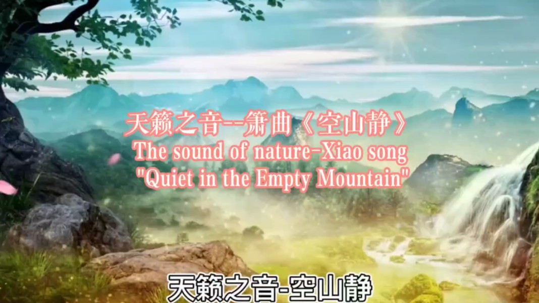 天籁之音 萧曲 空山静 空山无人 水流花开 冥想音乐哔哩哔哩bilibili