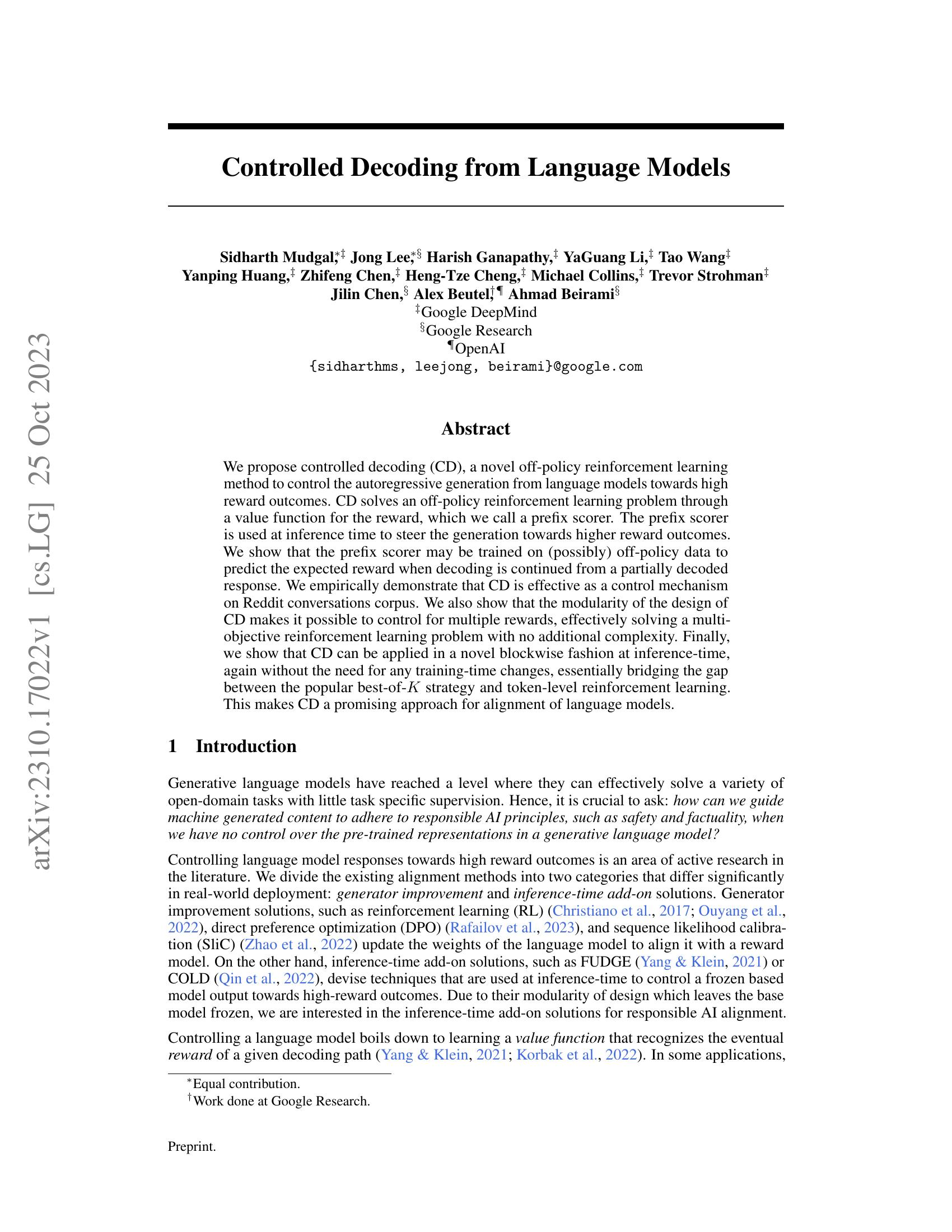 Controlled Decoding from Language Models哔哩哔哩bilibili