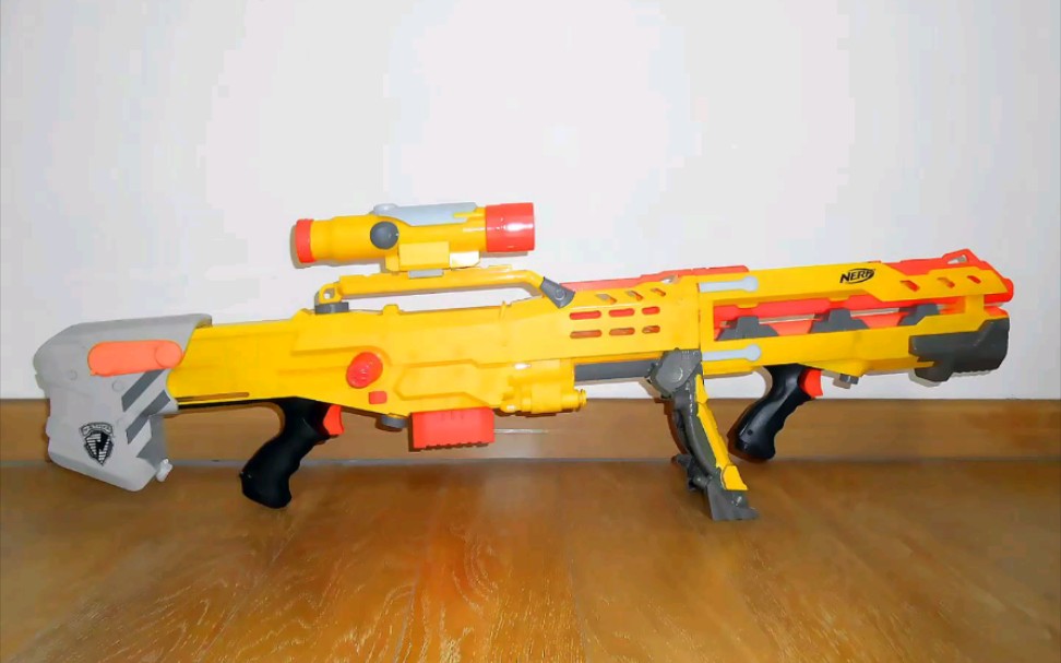 nerf黄狙 longshot cs-6 「黄龙拉栓大狙」