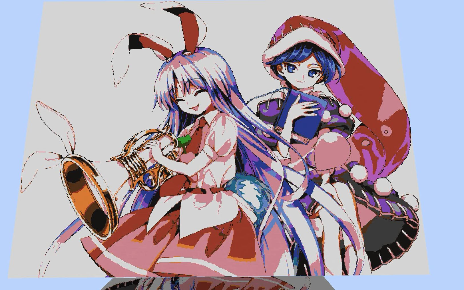 东方project铃仙·优昙华院·因幡哆来咪·苏伊特mc像素画展示